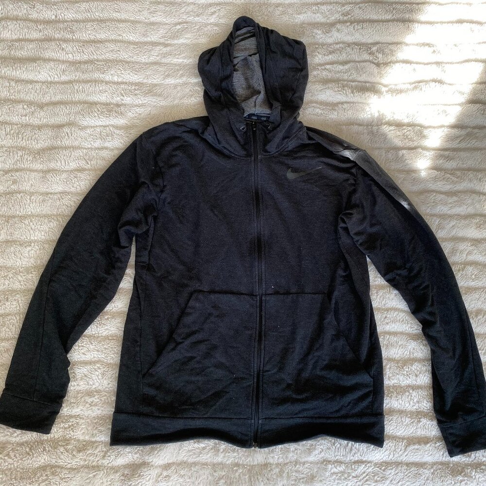 Nike Dri-FIT Hoodie - Men's Large, Dark Grey